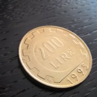 Монета - Италия - 200 лири | 1995г., снимка 1 - Нумизматика и бонистика - 31393142