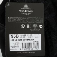 Черен дантелен сутиен с подплатени чашки марка Nikol Djumon 95В, снимка 4 - Бельо - 31577934