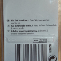 Комплект мини отверка с 6 бита (накрайника), снимка 2 - Отвертки - 44790447