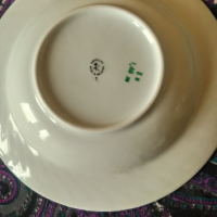 стари порцеланови чинии Китка, снимка 3 - Чинии - 44776265