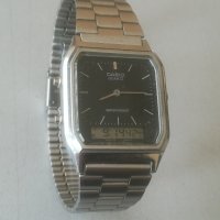 Ретро часовник CASIO AQ - 230. Japan. Vintage. Dual time. Ana-digi , снимка 7 - Мъжки - 42625295