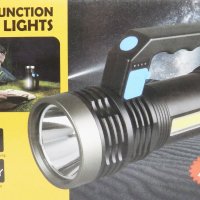 LED акумулаторен фенер и лампа със дръжка, LED + COB диоди, снимка 1 - Къмпинг осветление - 31691863
