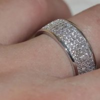 Ослепителен пръстен с бял сапфир 💥, снимка 2 - Пръстени - 37993580