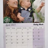 Календари на Кралица Елизабет II и британското кралско семейство - нови , снимка 11 - Колекции - 31095889