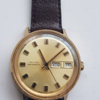 Мъжки механичен позлатен часовник Kelton, снимка 1 - Мъжки - 38497041