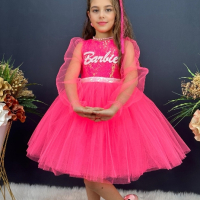 Рокля Barbie , снимка 2 - Детски рокли и поли - 44697831