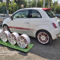 4 броя алуминиеви джанти за Fiat 500 17, снимка 15 - Гуми и джанти - 37654767