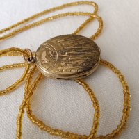 Пандетив, медальон мътерял дубле със позлата, снимка 2 - Антикварни и старинни предмети - 42915350