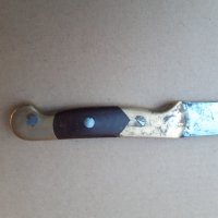 Стар нож с бронзова дръжка, снимка 4 - Антикварни и старинни предмети - 42812402