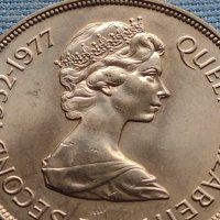 Монета 25 пенса 1977г. Гибралтар 25г. От коронацията на кралица Елизабет втора 40435, снимка 8 - Нумизматика и бонистика - 42711310