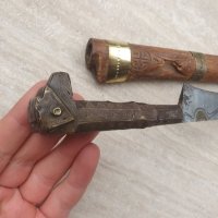 Голяма Алжирска Флиса 19 век кама острие нож, снимка 5 - Антикварни и старинни предмети - 42610800