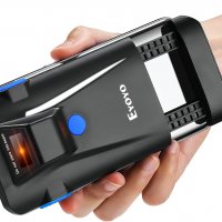 Скенер за баркод Eyoyo Bluetooth 1D 2D QR код, ръчен скенер със задна скоба USB и безжичен, 7 часа р, снимка 1 - Принтери, копири, скенери - 39815568