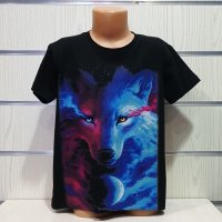 Нова детска тениска с дигитален печат Вълк, GALAXY WOLF, Серия вълци, снимка 9 - Детски тениски и потници - 29902481
