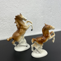 Чифт статуетки на коне от порцелан Lippelsdorf. №5172, снимка 2 - Колекции - 44632383