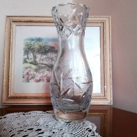 Масивна ретро кристална ваза, снимка 2 - Антикварни и старинни предмети - 35608963