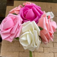 Букет от постоянни рози Свети Валентин за влюбените романтичен подарък, снимка 10 - Изкуствени цветя - 35657984