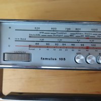 Vintage AM/FM Telefunken Famulus 105 Transistor Radio 1969–1971, снимка 9 - Радиокасетофони, транзистори - 37650839