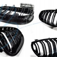 Черни М5 дизайн Бъбреци/Решетки за BMW E60 седан/E61 комбиЧерен Гланц Двойни, снимка 6 - Аксесоари и консумативи - 29095636