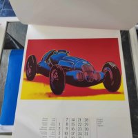 Стар календар Andy Warhol Cars Mercedes Benz 1989, снимка 2 - Колекции - 42633047