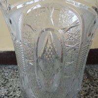 голяма кристална ваза, снимка 2 - Вази - 40404479