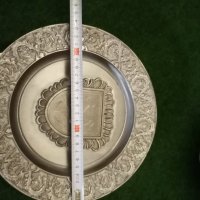 Немска калаена чиния наградна, снимка 3 - Антикварни и старинни предмети - 31182783
