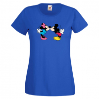 Дамска тениска Mickey & Minnie 8 Мини Маус,Микки Маус.Подарък,Изненада,, снимка 2 - Тениски - 36526286