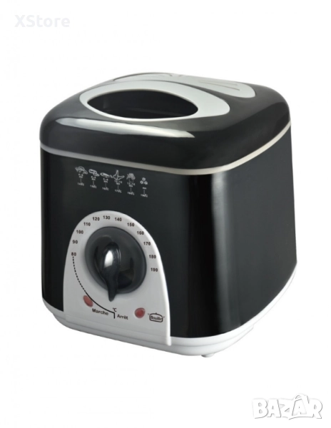 Фритюрник мини Rosberg, 1 литър, 950W, 80-190 C, 24 МЕСЕЦА ГАРАНЦИЯ, снимка 1