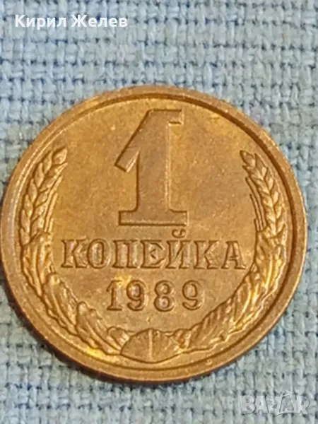 Стара монета 1 копейка 1989г. СССР рядка за КОЛЕКЦИЯ ДЕКОРАЦИЯ 37808, снимка 1