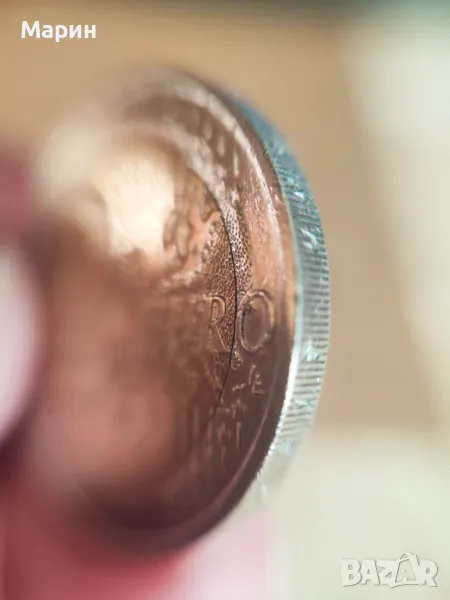   УНИКАЛНА Евро монета с  ГРЕШКИ в дизайна, снимка 1