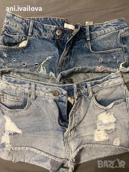 Къси дънкови гащи с размер , снимка 1