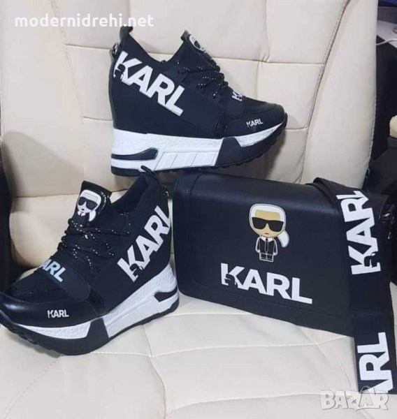 Karl Lagerfeld комплект маратонки и чанта, снимка 1