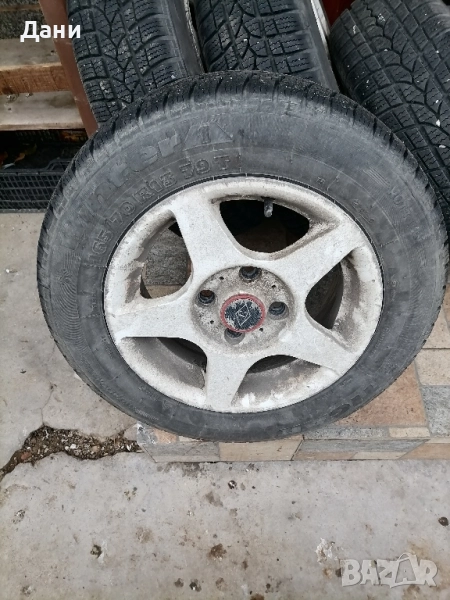 зимни гуми 165 70 13 с лети джанти , снимка 1