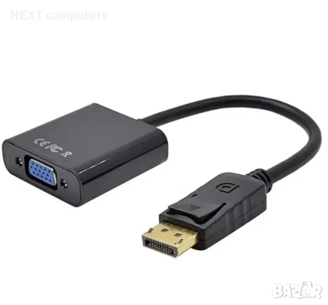 Преходник DisplayPort към VGA + Гаранция, снимка 1