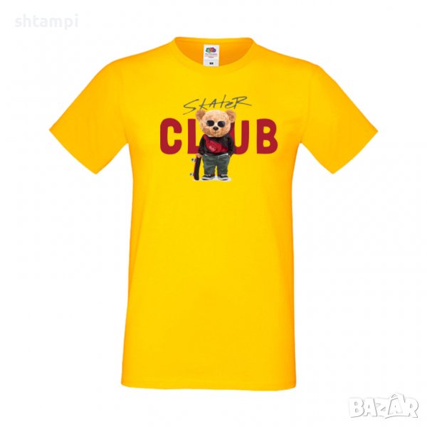 Мъжка тениска bear Skater CLUB, Мече,Меченце,Животно, Играчка,Изненада,Подарък,Повод,, снимка 1