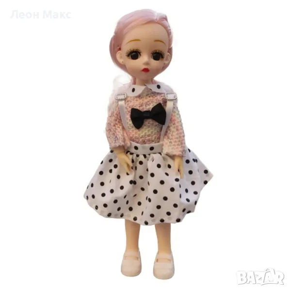 Кукла със стъклени очи и подвижни части на тялото , снимка 1