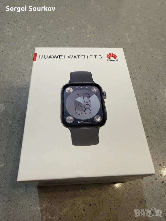 Смарт часовник Huawei Watch Fit 3 Black, снимка 1