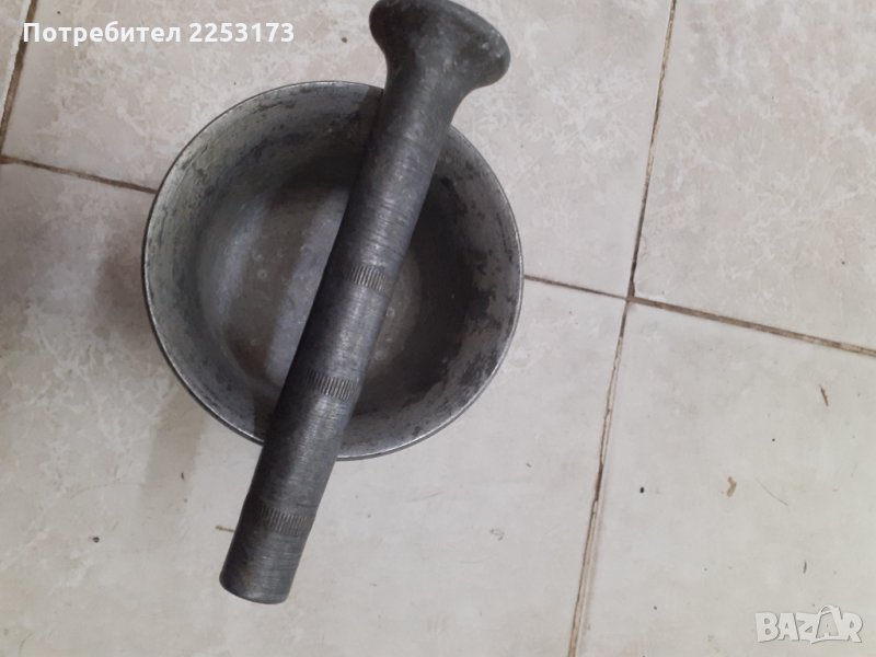 Голям алуминиев хаван, снимка 1