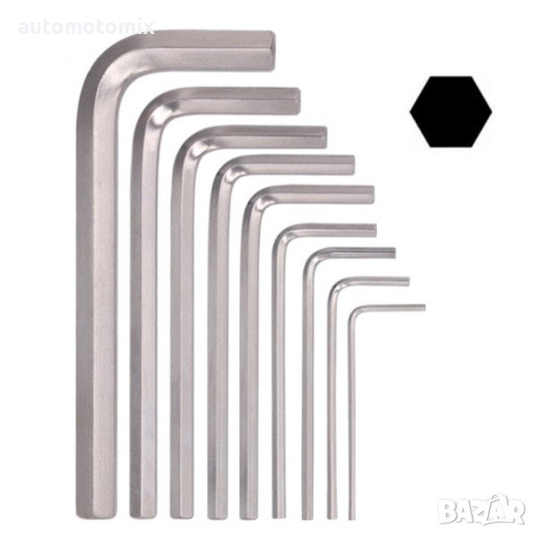 Шестограми-комплект 9броя, снимка 1