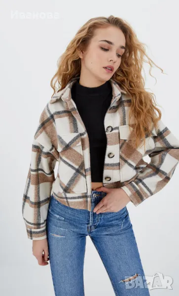 Къс блейзер. Късо карирано сако. Каре. Блейзър, снимка 1