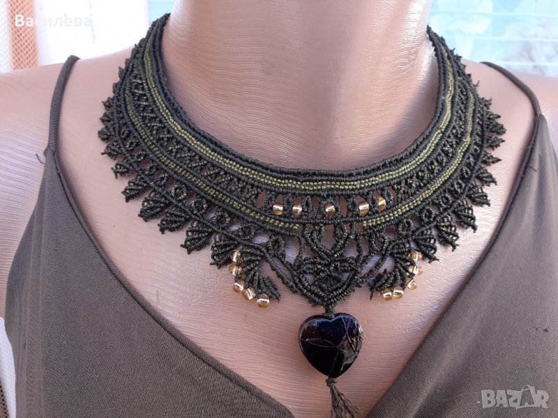 Колие микро-макраме, снимка 1