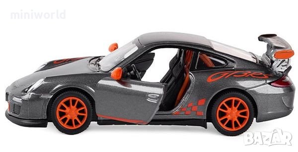 Porsche 911 GT3 RS (997) - мащаб 1:36 на KinSmart моделът е нов в кутия, снимка 1
