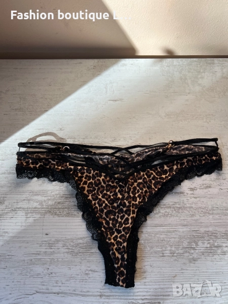 Тигрови прашки с ленти и златни детайли М размер 🐅 , снимка 1