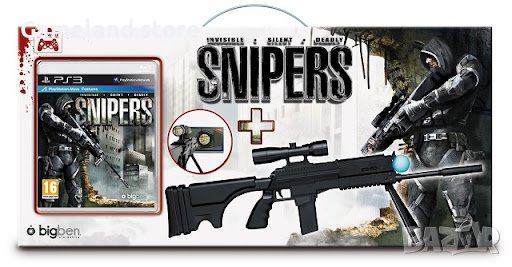Snipers + Снайперска пушка - PS3 Playstation Move - 60524, снимка 1