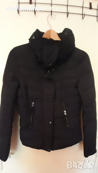 Детско зимно яке 12г. черно с качулка, снимка 1