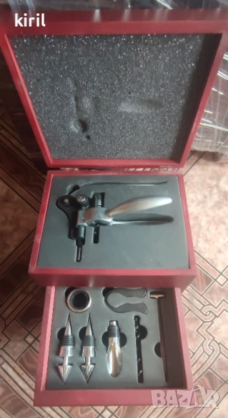 Бар сет лукс с автоматичен тирбушон

, снимка 1