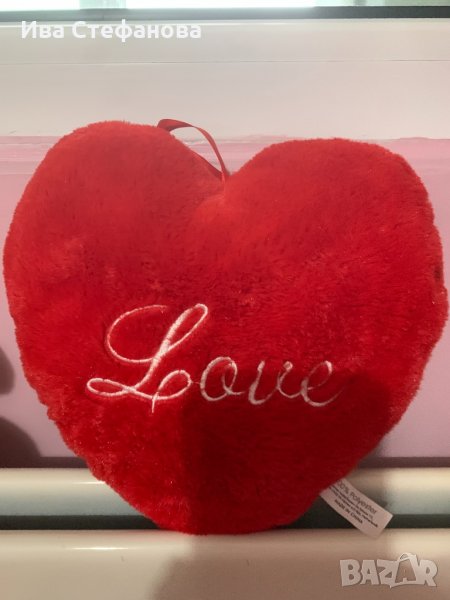 Голямо плюшено сърце Love за празника на влюбените Свети Валентин , снимка 1