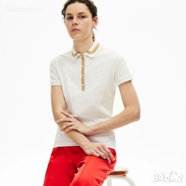 lacoste Polo - страхотна дамска тениска КАТО НОВА Л/ХЛ, снимка 1