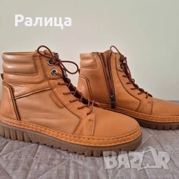 Номер 37, Нови дамски боти от естествена кожа, снимка 1