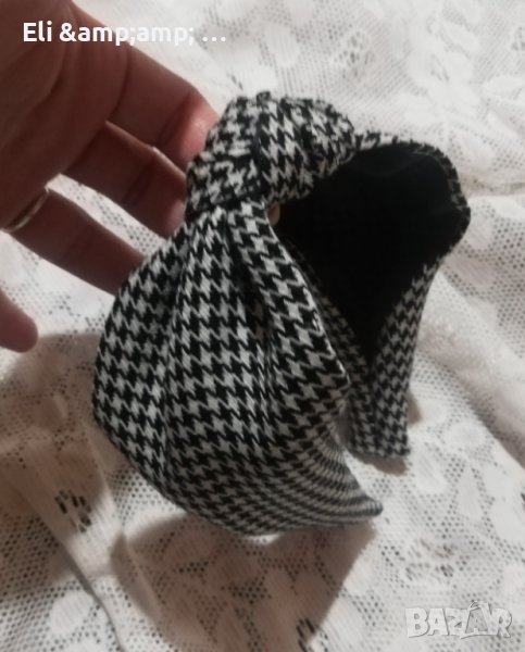 Диадема пепит с малък възел, снимка 1