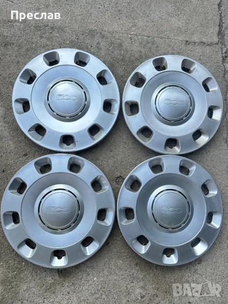 4 броя оригинални тасове за Fiat 500 14, снимка 1